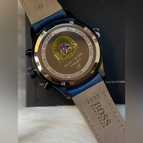 HB1513563 - Hugo Boss Men’s Grand Prix Black Dial Watch - Picture 8 of 11